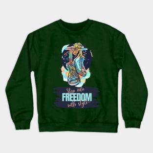 Artistic Freedom in Fashion Crewneck Sweatshirt